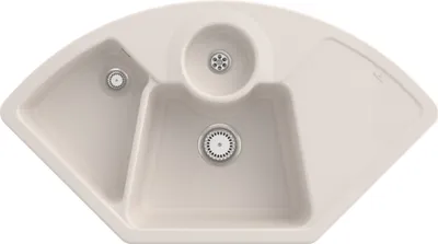 Produktbild von Villeroy & Boch Keramikspüle 670801KR, Solo Eck Eckspüle - inkl.