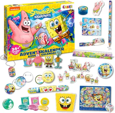 Obrázok produktu pre Adventný kalendár CRAZE SpongeBob – hračka pre deti
