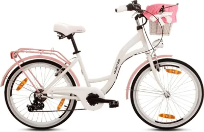 Obrázok produktu pre Dámsky mestský bicykel Goetze Mood 24" – 6 rýchlostí, oceľový rám 14", košík