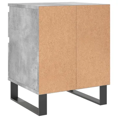 Produktbild von "2026 Aktion"Nachttisch für Schlafzimmer - elegantes Design - Nachtkommode - Betongrau 40x35x50cm Holzwerkstoff - Nachttische & -schränke NeuMöbel721640