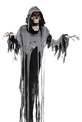 Produktbild von Sprechende Geister Reaper Halloween Figur mit Sound & Lichteffekt 180cm