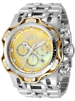 Obrázek produktu pro Invicta Fusion 49171 Pánské Hodinky - Quartz Hnutí - Nerezová Ocel s Zlatým Ciferníkem - 54 mm