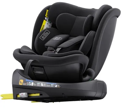Obrázok produktu pre B.Joy Čierna detská autosedačka so systémom ISOFIX otočná o 360 stupňov-BUF BOOF 0, 36 kg 155 stupňov polohy na spanie