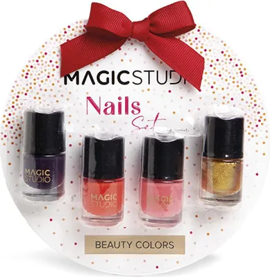 Immagine prodotto di Magic Studio | Set di smalti per unghie Colori di bellezza - 4 pezzi - Colorato - Perfetto come regalo