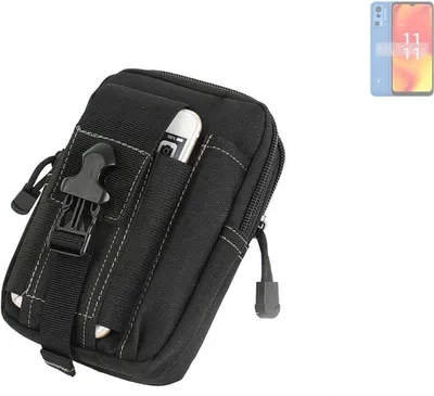 Produktbild von K-S-Trade Gürtel Tasche kompatibel mit Lava Blaze Pro Gürteltasche Holster Schutz Hülle Handy Hülle Smartphone outdoor Handy-Hülle schwarz