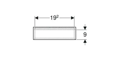 Produktbild von Geberit 502323JR1 Regal quadratisch