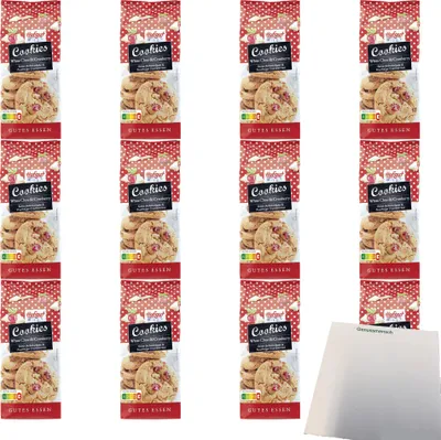 Produktbild von Hofgut Cookies Cranberries Weisse VPE (12x200g Packung) + usy Block