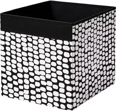 Produktbild von DRÖNA Ikea Fach Box für Kallax Regal, schwarz/weiß, 33x38x33