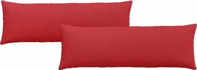 Obrázok produktu pre vidaXL Vankúše na pohovku 2 ks červené 120 x 40 cm látka