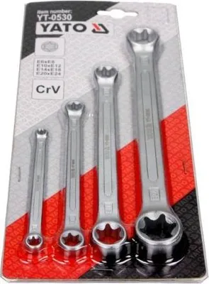 Produktbild von Torx-Ringschlüsselsatz e6-e24, 4-tlg. / YT-0530 / YATO