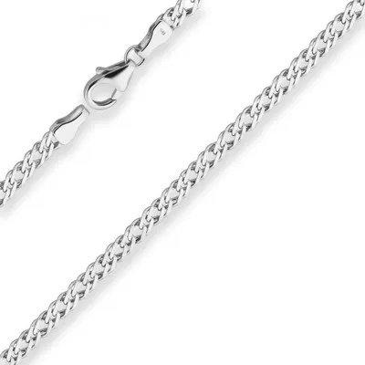 Immagine prodotto di Catena doppia da 3,9 mm, catena in argento, collana in argento 925, lunghezza 50 cm