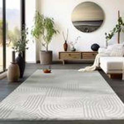 Immagine prodotto di Homebyhome Tappeto Boho per Soggiorno Stile Scandinavo Moderno Design Monocolore Ideale anche per Camera da Letto, Dimensioni: 160x230 cm