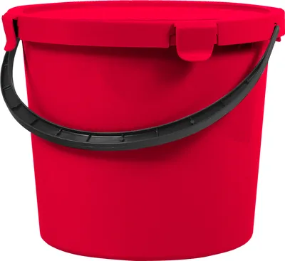 Produktbild von plast team 60790808 Kbelík na sběr s víkem, 10 litrů, červený