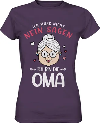 Produktbild von Ich bin die Oma Damen Premium T-Shirt – Urban Purple / M