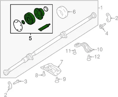 Image de VOLVO S90 V90 XC90 II joint d'arbre de transmission avant