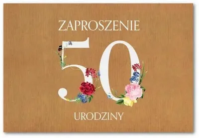 Obrázek produktu pro Pozvánka na 50. narozeniny ZT39 (10 ks)