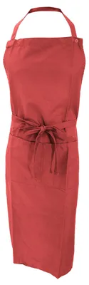 Produktbild von Jassz Bistro Unisex Arbeitsschürze / Schürze mit Brustlatz und Tasche FK302 (Einheitsgröße) (Rot)
