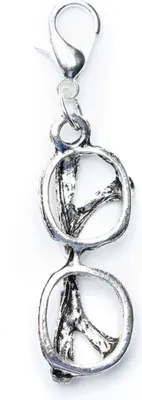 Produktbild von Brillen Charm Miniblings Anhänger Brille Lesen Nerd silber