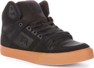 Produktbild von DC Shoes Pure Hi Top WC Herren Schnürung Leder Turnschuhe Schwarz – undefined / Schwarz