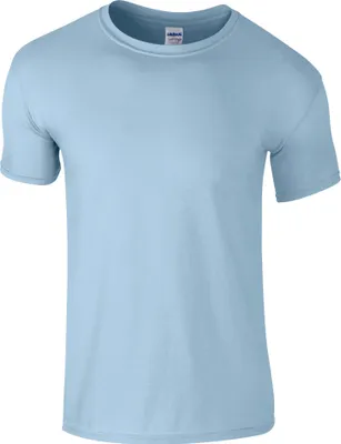 Image de Gildan Soft-Style T-shirt homme, manches courtes, col rond BC484 (L) (Bleu clair)