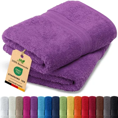 Produktbild von 2er-Set ARIZONA Handtuch-Serie von AR Line – 100% Baumwolle, 500 g/m², 2er-Set Handtücher 50x100 cm, Farbe: Orchidee