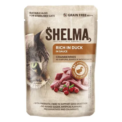 Obrázek produktu pro SHELMA Kachna v omáčce – "mokrá kočka" – 85 g