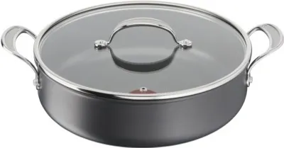 Produktbild von Tefal Jamie Oliver H9129944 Sauteuse inkl. Deckel, Eloxiert, 30 cm Durchmesser, Induktionsherd-geeignet, Antihaftbeschichtung