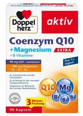 Immagine prodotto di Doppio Cuore Coenzima Q10 Extra+Magnesio Capsule 90 Capsule