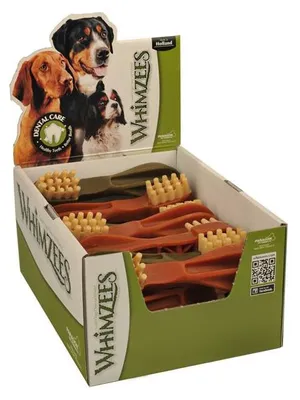 Produktbild von Whimzees Zahnbürste XL Display 18 Stück