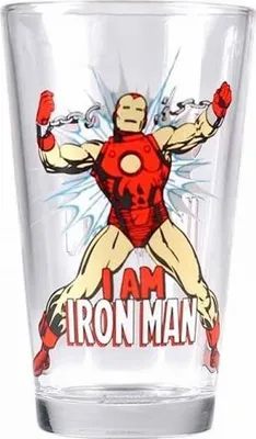 Produktbild von Iron Man Trinkglas, 450 ml