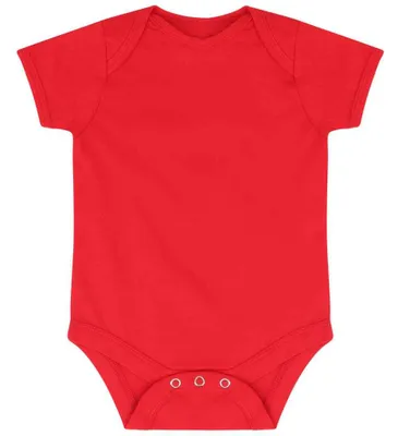 Produktbild von Larkwood - "Essential" Strampelanzug für Baby, kurzärmlig LT5388 (68) (Rot)