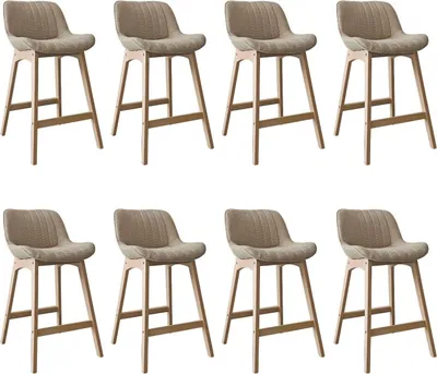 Produktbild von Barstühle-Set Eiche 65 cm MILK-Frottee