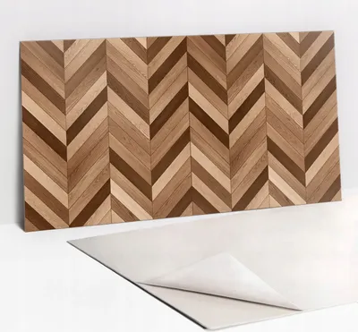 Produktbild von Vinyl Wandbelag Selbstklebend Holzparkett Dekoration 100x50 cm
