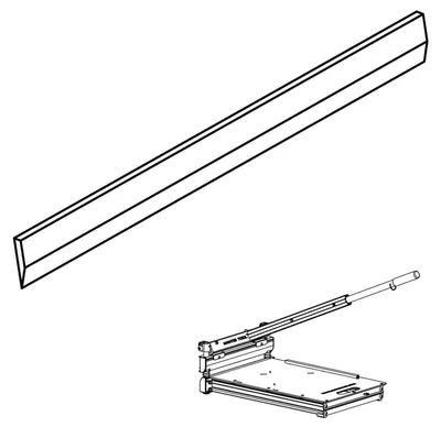 Produktbild von Ersatzmesser für Laminatschneidemaschine - 13 Zoll, Wolframstahl