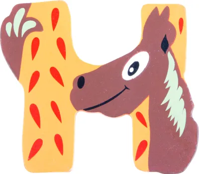 Produktbild von Holzbuchstabe Tiere H