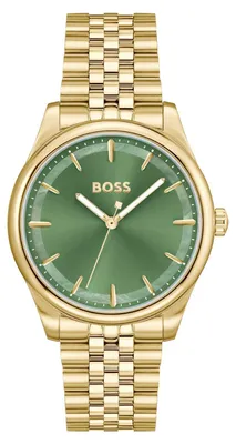 Produktbild von BOSS Uhr mit DREI-Zeiger-Quarzwerk für Damen Kollektion Graceful mit Goldfarben