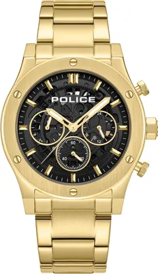 Produktbild von POLICE Herrenuhr Quarzuhr gold / schwarz onesize Herren 42 mm PEWJK0006404M, PEWJK0006407M