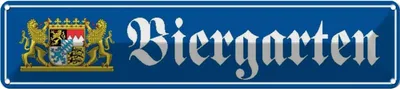 Produktbild von vianmo Blechschild 10x46 cm Biergarten  Geburtstag Feiern Party