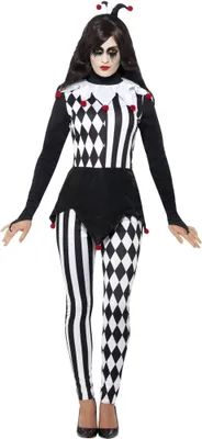 Produktbild von Smiffys - Kostüm Set für Damen SM2153 (M) (Schwarz/Weiß)