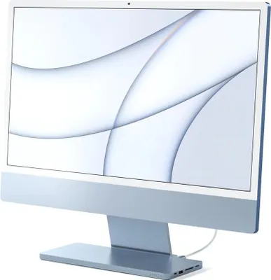 Image de Satechi USB-C Slim dock iMac 24 – Accès facile aux ports de données USB-C et USB-A – Boîtier NVMe SATA NGFF sans outil – Supporte les transferts de données à haute vitesse