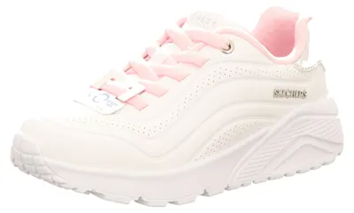 Produktbild von Skechers Kinder-Mädchen-Sneaker-Slipper UNO LITE Weiß-Rosa, Farbe:weiß, EU Größe:34