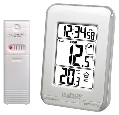 Produktbild von La Crosse Technology WS6810WHI-SIL, Silber, Innen-Thermometer, Außen-Thermometer, Thermometer, Thermometer, 0 - 50 °C, 32 - 122 °F