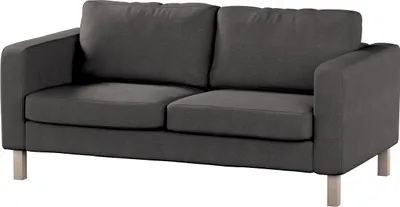 Produktbild von Dekoria Bezug für Karlstad 2-Sitzer Sofa nicht ausklappbar, dunkelgrau, Sofahusse, Karlstad 2-Sitzer