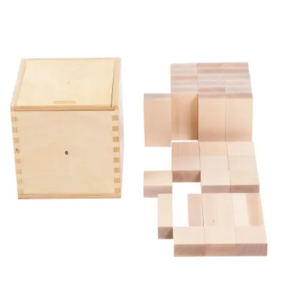 Obrázek produktu pro Dřevěná hračka Fröbelgaben 6 pro jesle DxŠxV 180x180x183mm NOVINKA