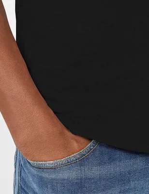 Zdjęcie produktu dla TOMMY HILFIGER JEANS T-shirt męski bawełna czarny GR63884 - Rozmiar: XS