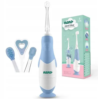 Produktbild von Neno Denti Blue-Elektrische Zahnbürste für Babys 3-36M, LED, IPX7