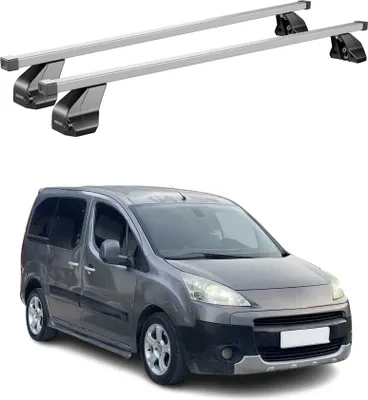 Produktbild von Menabo Dachträger Grundtäger für Peugeot Partner Tepee 2008-2018 75kg Silber 2x