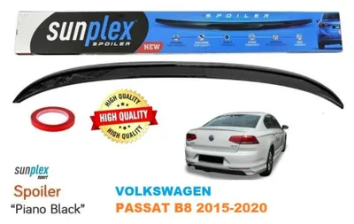 Obrázok produktu pre Spoiler na zadný nárazník Sunplex pre VW Passat B8 (2015–2020), 3M lepiaca páska, čierny