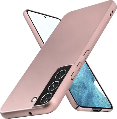 Produktbild von Cadorabo Hülle für Samsung Galaxy S22 Schutzhülle in Rosa Hard Case Handy Hülle Etui