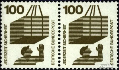 Produktbild von Briefmarken BRD (BR.Deutschland) 1971 Mi 702A wP waagerechtes Paar postfrisch Unfallverhütung